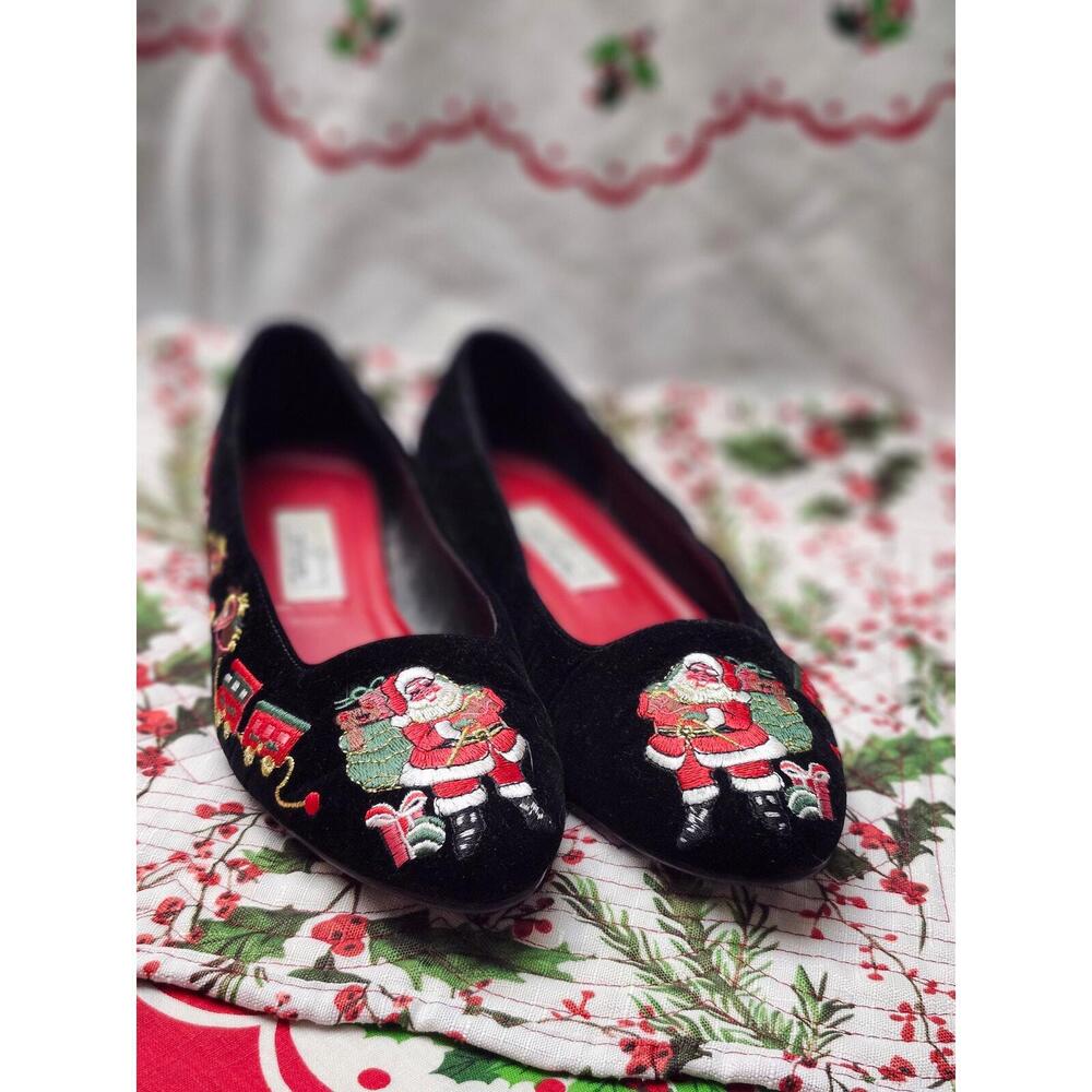 Women's Velvet Christmas Shoes Worthington Size 8
